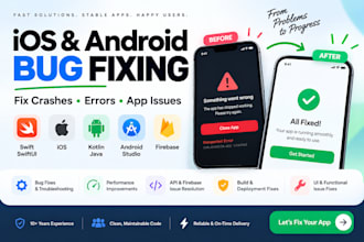 fix bugs in your ios and android app