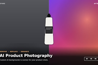 create custom ai product photoshoot and model for your brand