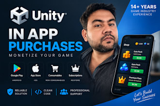 integrate in app purchases and subscriptions in unity games