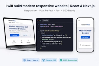 build a modern responsive frontend website