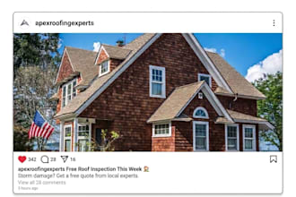 run facebook and instagram ads for roofing leads