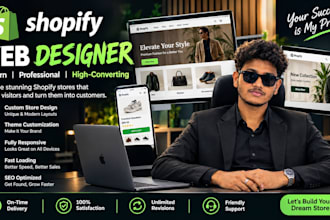 design a professional shopify store or shopify website
