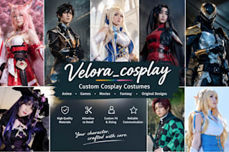 professionally create custom cosplay costumes