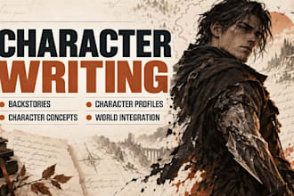 write original characters and backstories