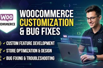 customize woocommerce, fix checkout, cart, and store issues