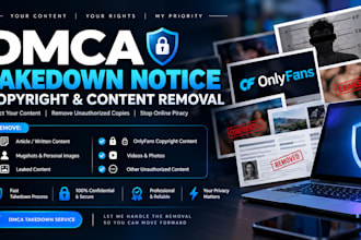 remove unauthorized copyright content with dmca notices