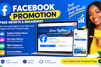 do organic face book page promotion facebook ads campaign growth