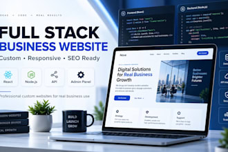 build a responsive business website with SEO and deployment
