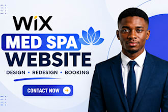 wix med spa website redesign spa wix website design beauty wix website redesign