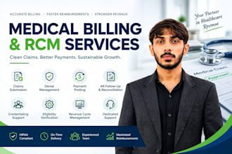 provide medical billing, rcm, claims and denial management