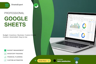 create a professional custom google spreadsheet for your business