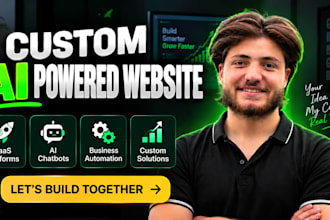 develop ai software, ai website, custom software and saas website