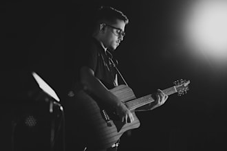 write americana song lyrics and record male acoustic singer songwriter track
