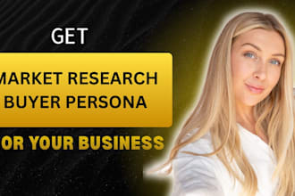 conduct market research and develop detailed buyer persona
