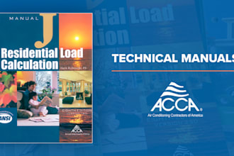 prepare acca manual j d s hvac calculations and reports