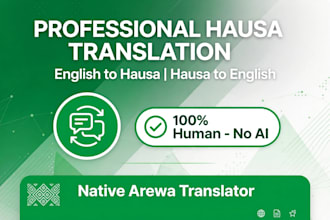 translate english to hausa and hausa to english accurately