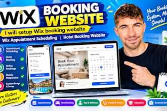 setup wix booking website wix appointment scheduling hotel booking website
