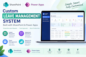 build sharepoint and power apps leave management system