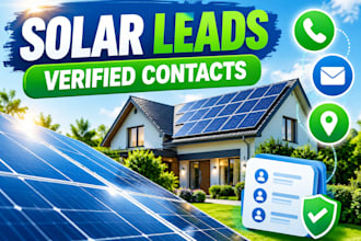 generate hot solar lead, lead list, verified solar energy business lead