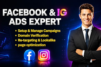 create and manage facebook ads and instagram ads campaigns