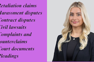 employment lawyer in arkansas, california and handle litigation, legal documents