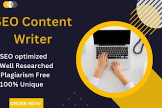 write SEO optimized articles and blog posts for your website