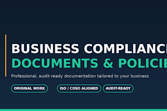 write business compliance documents and policies