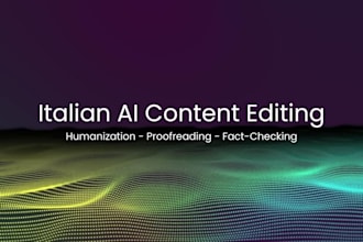 edit, proofread, and humanize your italian ai content