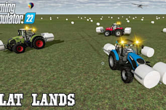 create custom farming simulator maps and tractor for farming