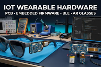 iot wearable hardware engineer pcb embedded firmware ar glasses ble