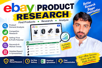 do ebay product research and find profitable products