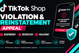 fix tiktok shop violations appeal suspended tiktok shop reinstatement appeal