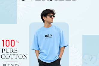 design professional clothing and fashion social media posts for your brand