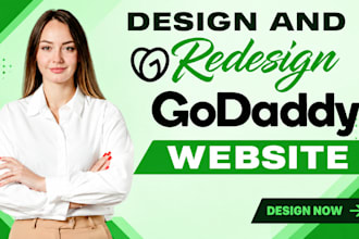 design godaddy website, redesign godaddy website, develop godaddy website