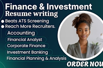 write an ats finance and investment banking resume and CV