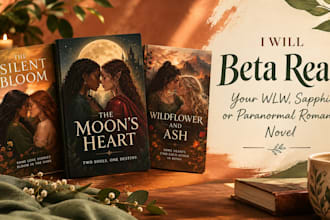 beta read your wlw sapphic or paranomal romance novel