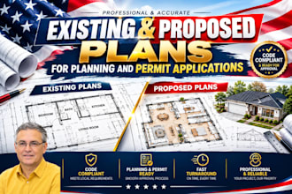 draw existing and proposed plans for planning and permit applications