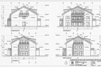 design 2d building elevations ansichten for german permit submission