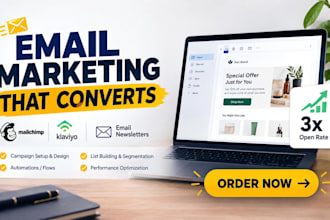 do email marketing, mailchimp email newsletter, klaviyo email flows