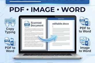 convert PDF images and handwritten notes to word