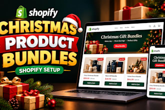 set up christmas product bundles for your shopify store