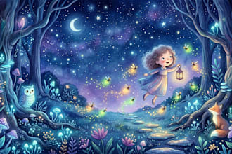 draw cute custom kids book illustrations