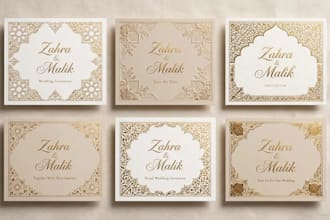 design 3 luxury wedding invitation cards and shadi cards