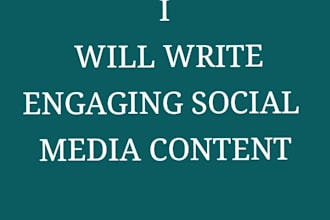 write engaging social media content