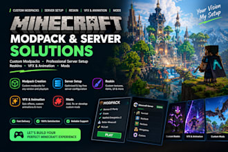 fix minecraft modpack creation custom server setup reskin vfx animation mods