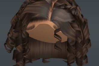 style roblox ugc hair,  roblox accessories, roblox clothing,  ponytail hair,