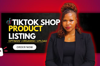 create and optimize tiktok shop product listings