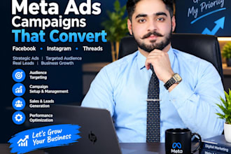 manage facebook meta ads and instagram marketing campaigns for growth