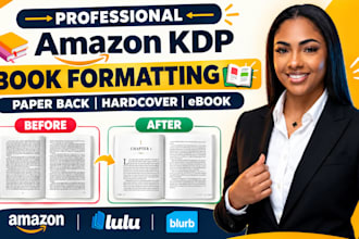 amazon KDP book formatting, ebook formatting, paperback formatting