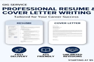 write professional cover letter and resume